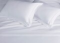 Спално бельо за двама, King Size, Boutique Percale, 4 части, смес памук, TC 200, 130 гр/м2, бяло