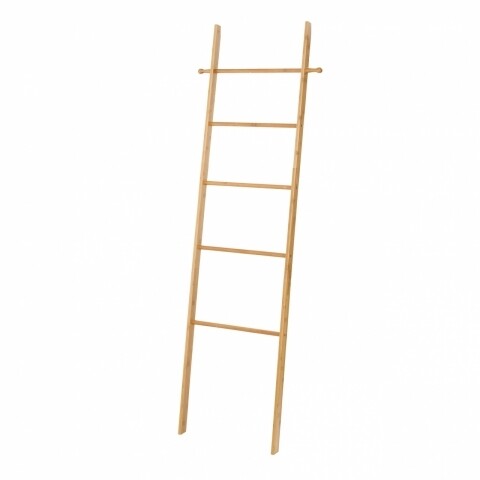 Поставка за дрехи и кърпи Ladder, Wenko, 43 x 170 см, бамбук, естествен