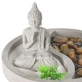 Декорация Buddha Zen Garden Oval, 19x19x12 см, цимент