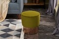 Табуретка Living Pouf, Balcab Home, 38x38x40 см, дърво, зелено