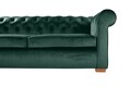 Разтегателен диван Oxford Chesterfield, 88x216x75 см, 3 места, Зелен