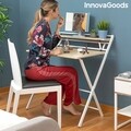 Сгъваемо бюро InnovaGoods, 85x60x97 см, MDF/стомана