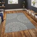 Килим Mandala Bedora, 100x200 см, 100% вълна, многоцветен, ръчно изработен