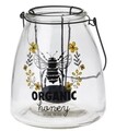 Свещник Organic Honey, 13x13x15.6 см, стъкло