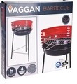 Фиксирана скара с 3 крака BBQ полуотворена, Ø33 см, метална, червена