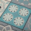 Поставка за чинии Mosaic Turquoise, Versa, 36 x 48 см, полиестер