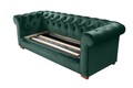 Разтегателен диван Oxford Chesterfield, 88x216x75 см, 3 места, Зелен