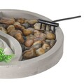 Декорация Buddha Zen Garden Oval, 19x19x12 см, цимент