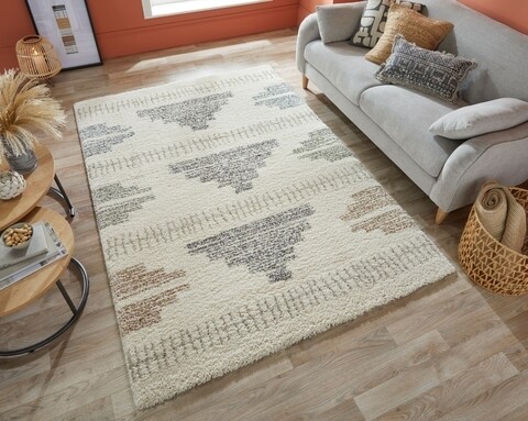 Килим Zane Natural, Flair Rugs, 120 x 170 см, полипропилен, многоцветен