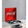 Кухненска стена Coca-Cola Classic, Wenko, 60 x 70 см, топлоустойчиво стъкло, червено