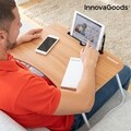 Сгъваем поднос за закуска InnovaGoods, 60x27x40 см, MDF/метал