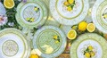 Комплект 2 чинии за десерт/предястие Limoni, Brandani, 20 см, порцелан New Bone China