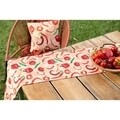 Traversa pentru masa Vegetables, Decoris, 150x32x0.5 cm, poliester, rosu