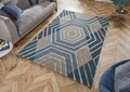 Килим, Flair Rugs, Architect Harlow Denim, 160 x 230 см, вълна/вискоза, многоцветен