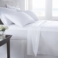 Спално бельо за един човек, Boutique Percale, 3 части, смес памук, TC 200, 130 g/m2, бяло