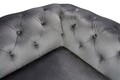 Разтегателен диван Oxford Chesterfield, 88x216x75 см, 3 места, антрацит