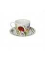 Комплект 2 чаши за чай и чинийки Fiori Di Campo, Brandani, 150 ml, New Bone China порцелан