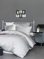 Beverly Hills Polo Club De Light Grey Twin King Bed Чаршаф от 3 части Сатен Памук Светлосив