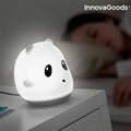 LED акумулаторна силиконова тактилна лампа InnovaGoods Panda, 12x11x11 cm