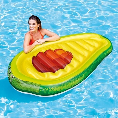 Надуваем плажен дюшек Intex Yummy Avocado, 180x117 см, поливинил, многоцветен