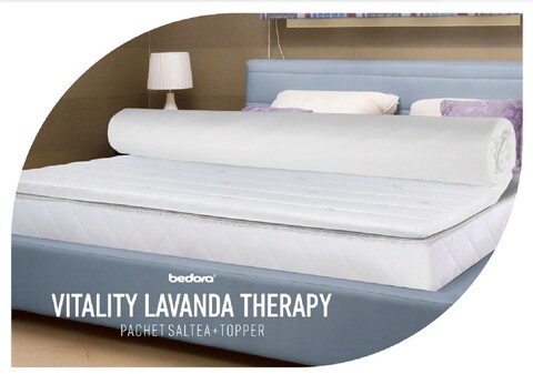 Пакет матрак Vitality Lavender 90x200 см и мемори топ Lavender