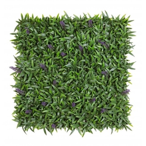 Изкуствен зелен панел / изкуствена вертикална градина Lavender Green, Bizzotto, 50x50 см