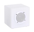 LED лампа с Bluetooth високоговорител, Bizzotto Cube, 7 цвята, USB кабел + дистанционно управление, 15x15x15 см