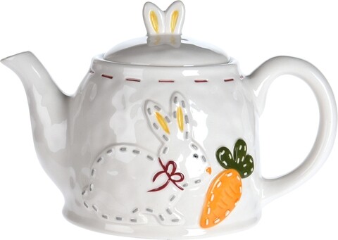 Чайник Rabbit Dotted Line, 750 ml, 22x12.5x13 cm, доломит, многоцветен