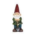 Градинска декорация Gnome w лопата, Decoris, 11,5x8x29 см, полирезин, многоцветен