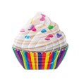 Надуваем плажен дюшек Cupcake, 142x135 см, поливинил, многоцветен