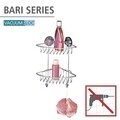 Ъглова етажерка за баня, Wenko, Bari Vacuum-Loc®, 22,5 x 29,5 x 16 см, неръждаема стомана