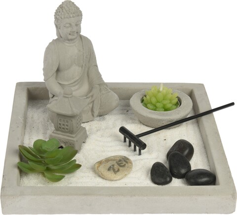 Декорация Buddha Zen Garden Square, 20x20x13,5 см, цимент