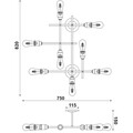 Стенна лампа Aca Lighting, COBRA, 82x75x15 см, 7xE27, 40W