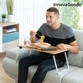 Сгъваем поднос за закуска InnovaGoods, 60x27x40 см, MDF/метал