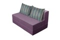 Разтегателен диван Urban Living Bedora 136x80x40 см Purple/Stripes