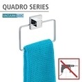 Държач за кърпи, Wenko, Quadro Vacuum-Loc®, 18,5 x 14 x 3,5 см, неръждаема стомана/пластмаса