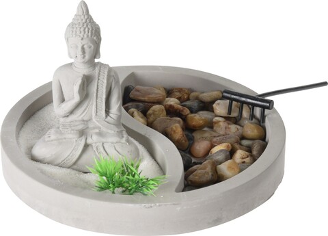 Декорация Buddha Zen Garden Oval, 19x19x12 см, цимент