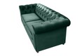 Разтегателен диван Oxford Chesterfield, 88x216x75 см, 3 места, Зелен